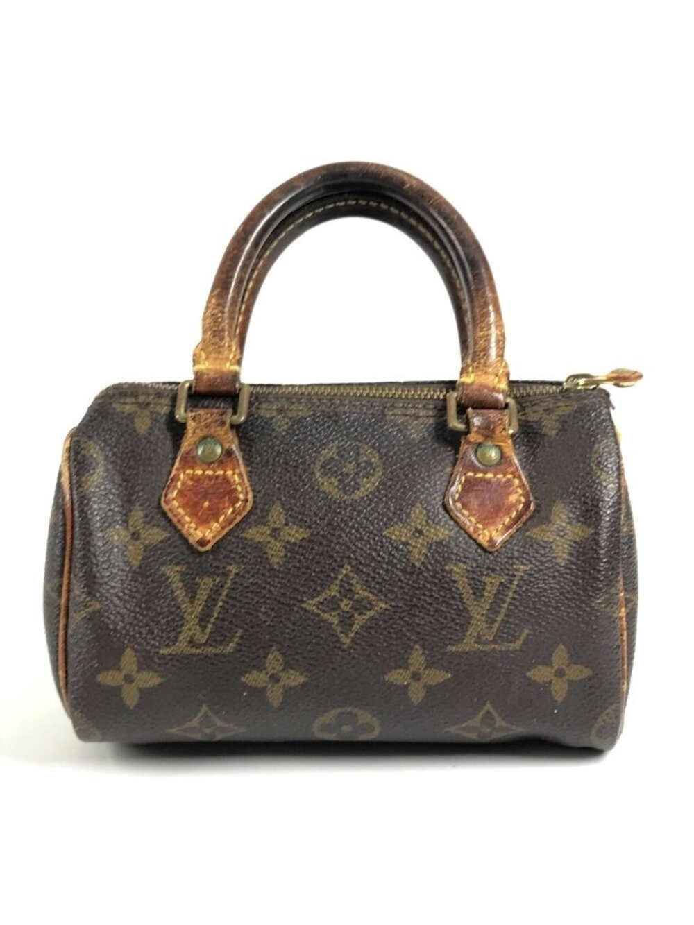 Louis Vuitton Handbag Mini Speedy Monogram Canvas Brown